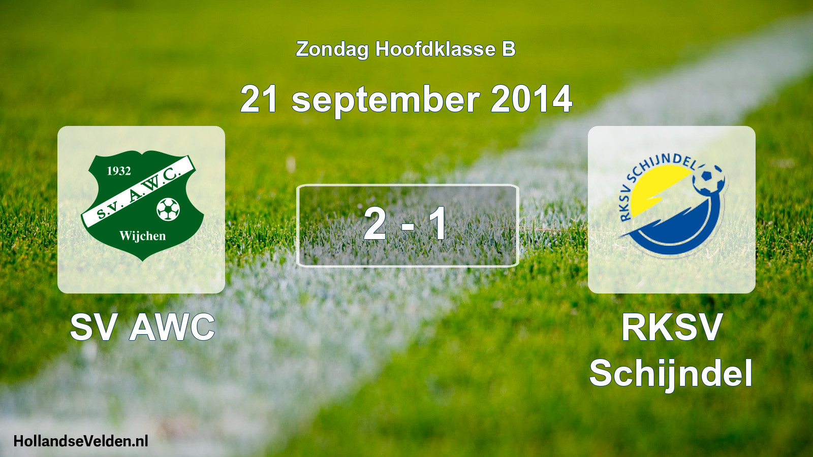Total number of matches played: SV AWC - RKSV Schijndel 2 - 1 (21 September 2014)