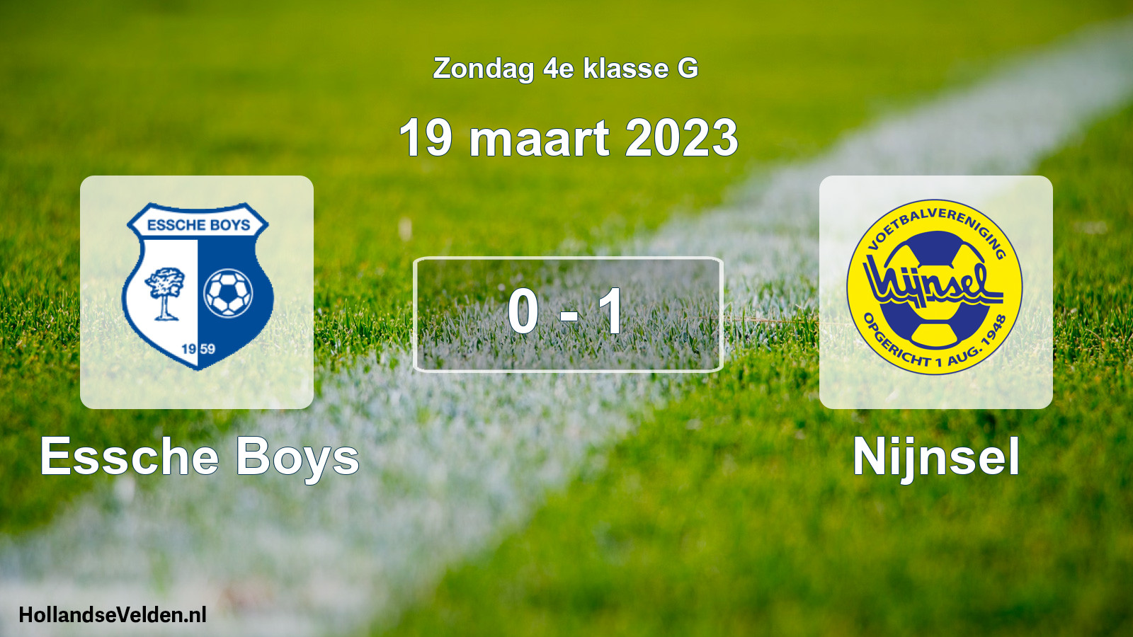 Total number of matches played: Essche Boys - Nijnsel 0 - 1 (19 March 2023)