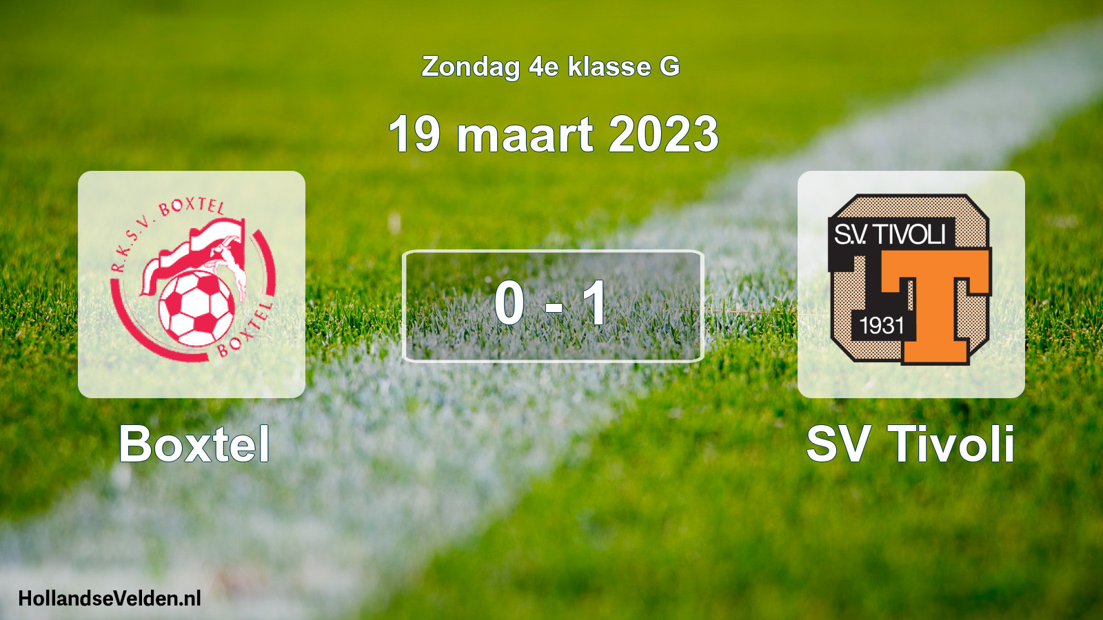 Total number of matches played: Boxtel - SV Tivoli 0 - 1 (19 March 2023)