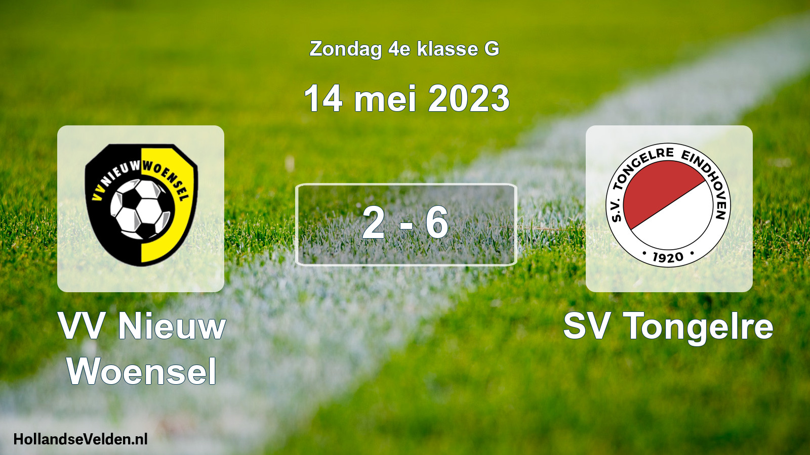 Total number of matches played: VV Nieuw Woensel - SV Tongelre 2 - 6 (14 May 2023)
