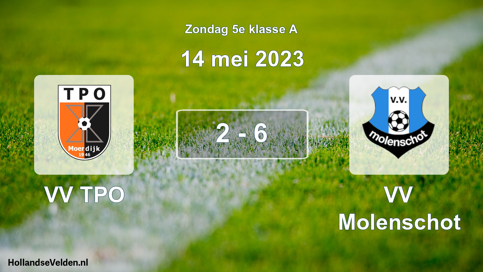 Total number of matches played: VV TPO - VV Molenschot 2 - 6 (14 May 2023)