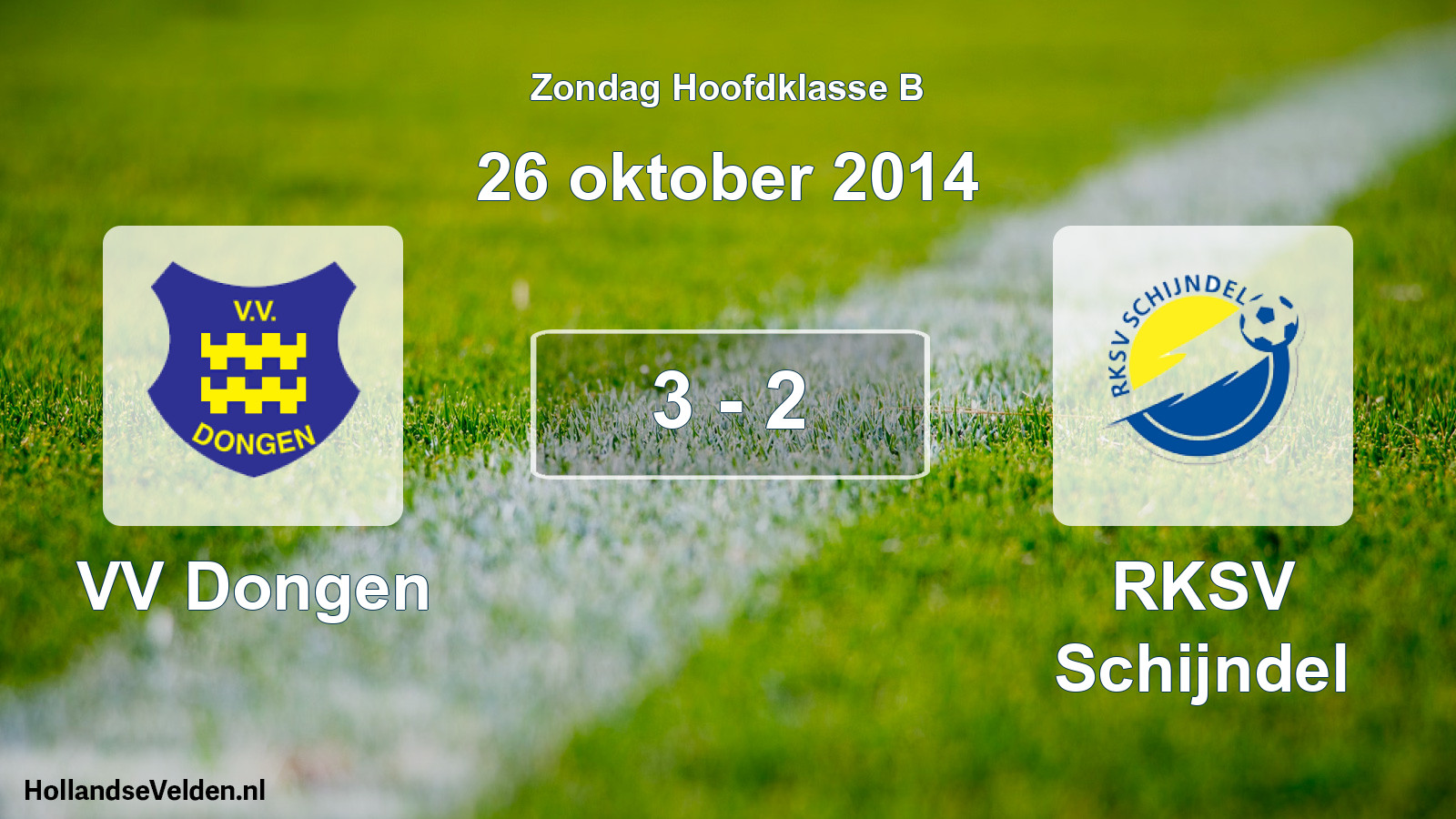 Total number of matches played: VV Dongen - RKSV Schijndel 3 - 2 (26 October 2014)