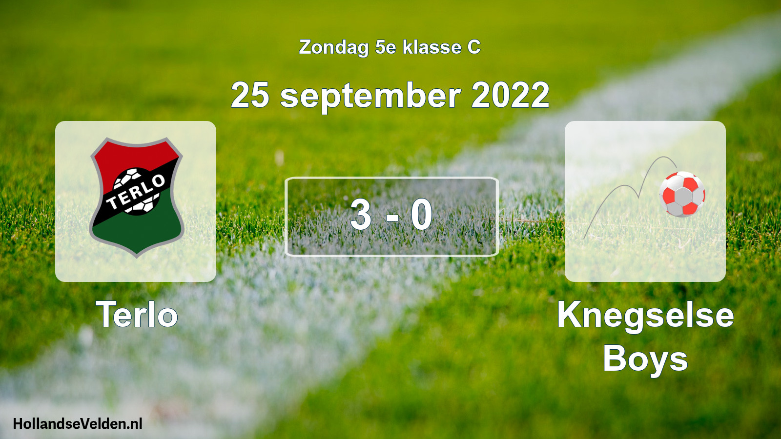 Total number of matches played: Terlo - Knegselse Boys 3 - 0 (25 September 2022)