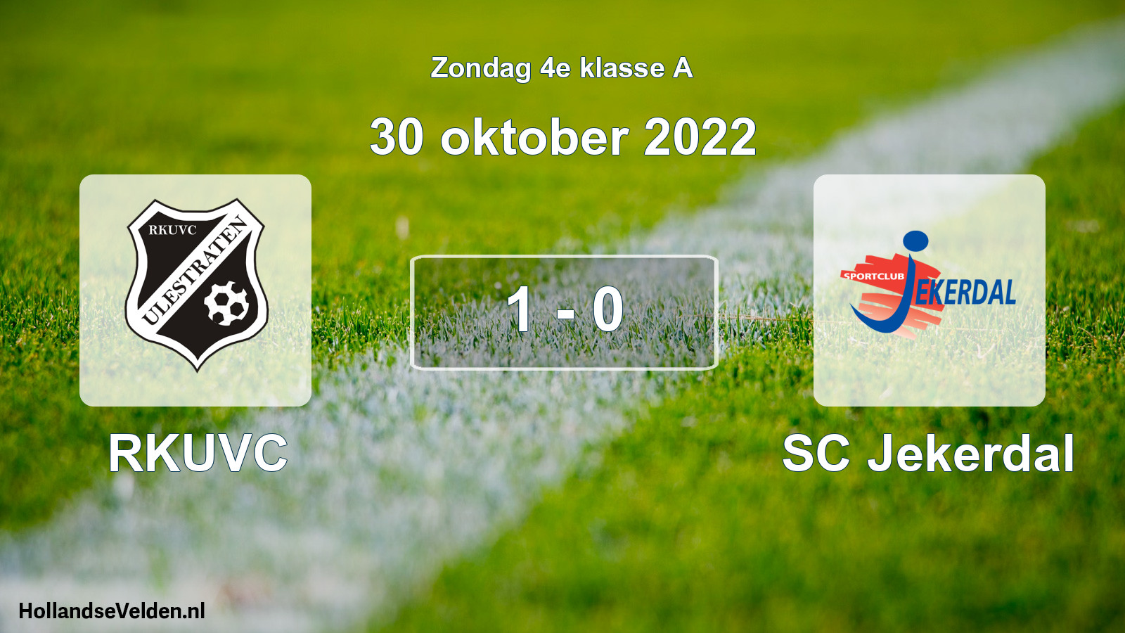 Total number of matches played: RKUVC - SC Jekerdal 1 - 0 (30 October 2022)
