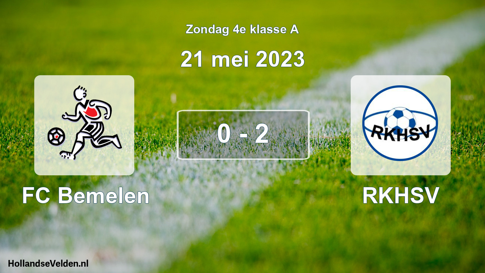 Total number of matches played: FC Bemelen - RKHSV 0 - 2 (21 May 2023)