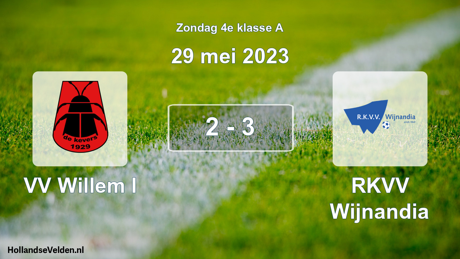 Total number of matches played: VV Willem I - RKVV Wijnandia 2 - 3 (29 May 2023)