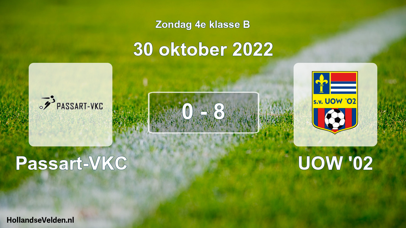 Total number of matches played: Passart-VKC - UOW '02 0 - 8 (30 October 2022)