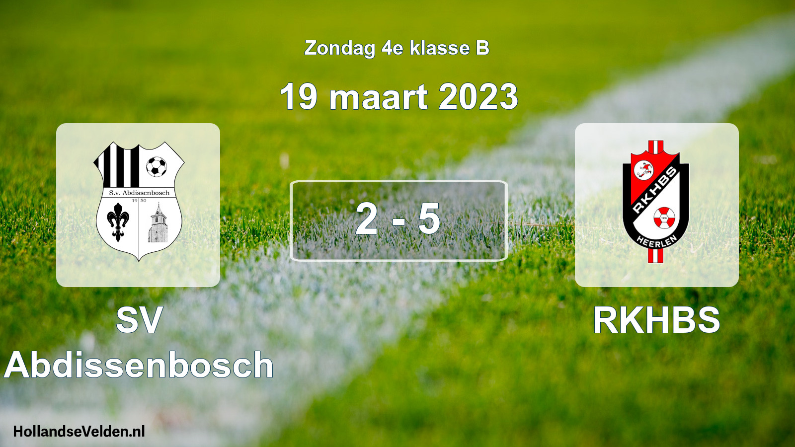 Total number of matches played: SV Abdissenbosch - RKHBS 2 - 5 (19 March 2023)