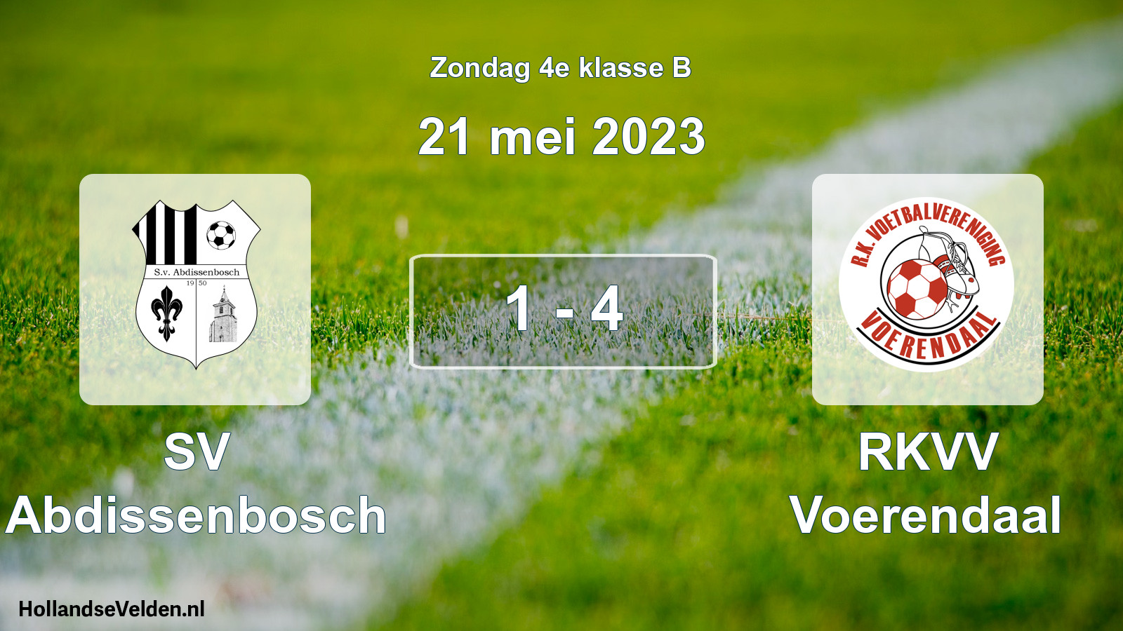 Total number of matches played: SV Abdissenbosch - RKVV Voerendaal 1 - 4 (21 May 2023)