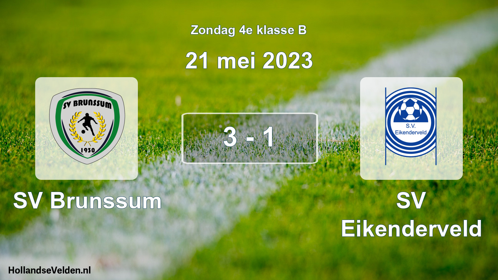 Total number of matches played: SV Brunssum - SV Eikenderveld 3 - 1 (21 May 2023)