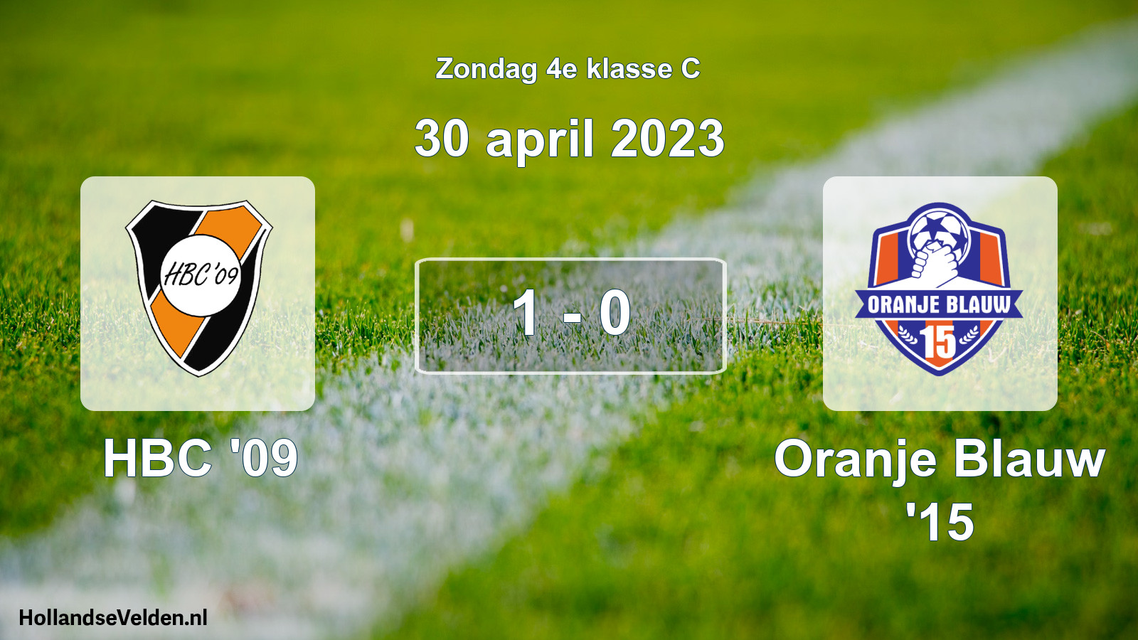 Total number of matches played: HBC '09 - Oranje Blauw '15 1 - 0 (30 April 2023)