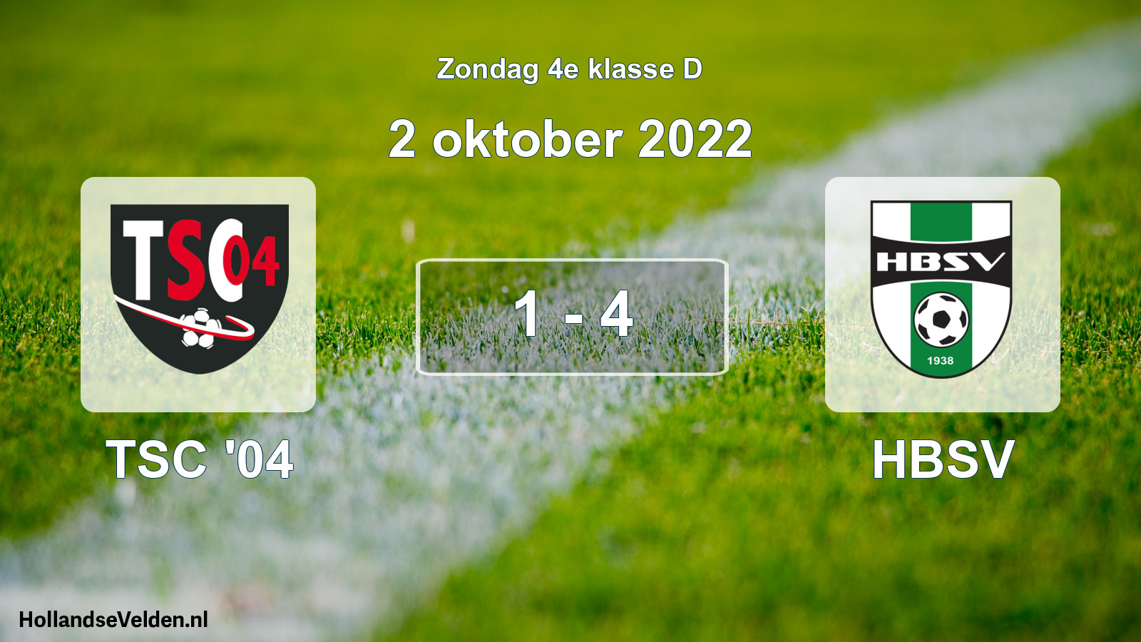 Total number of matches played: TSC '04 - HBSV 1 - 4 (2 October 2022)