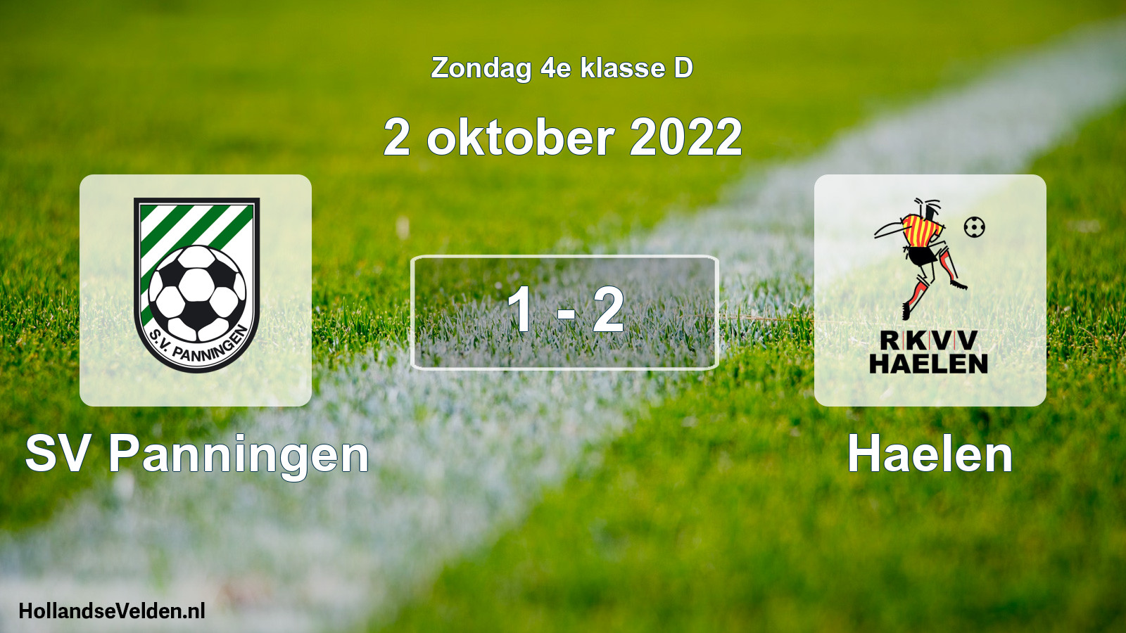 Total number of matches played: SV Panningen - Haelen 1 - 2 (2 October 2022)