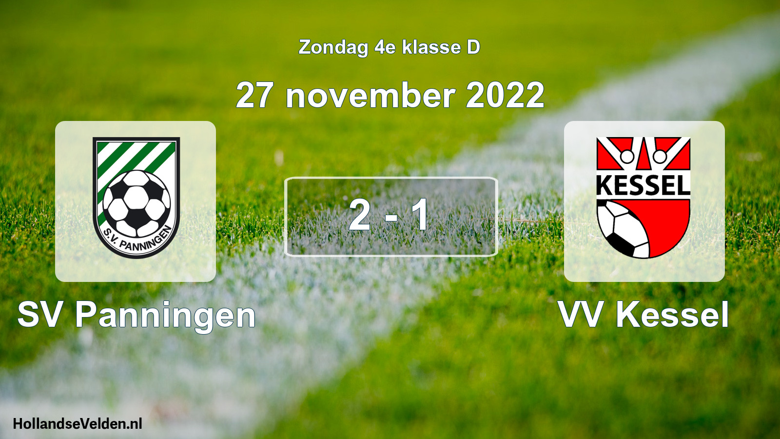 Total number of matches played: SV Panningen - VV Kessel 2 - 1 (27 November 2022)
