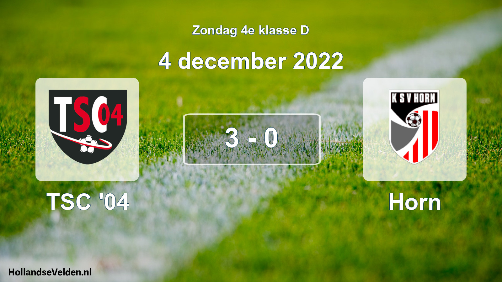 Total number of matches played: TSC '04 - Horn 3 - 0 (4 December 2022)