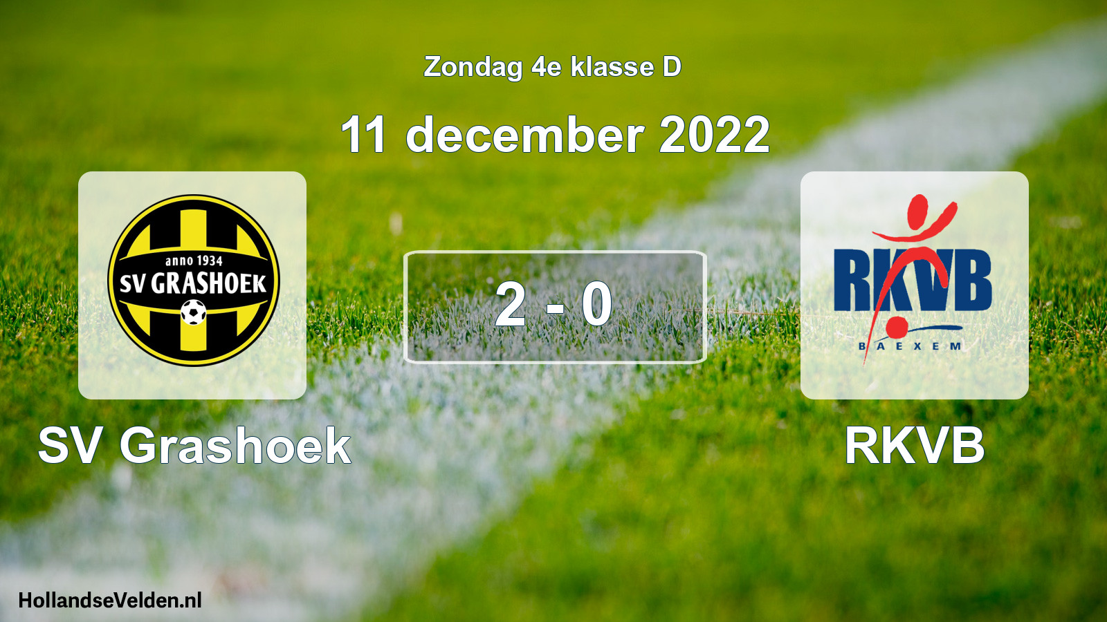 Total number of matches played: SV Grashoek - RKVB 2 - 0 (11 December 2022)