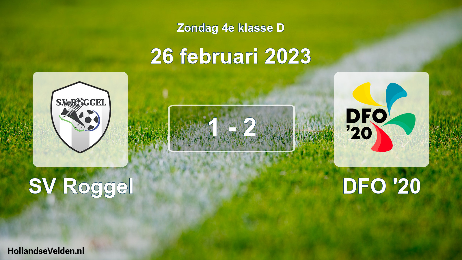 Total number of matches played: SV Roggel - DFO '20 1 - 2 (26 February 2023)