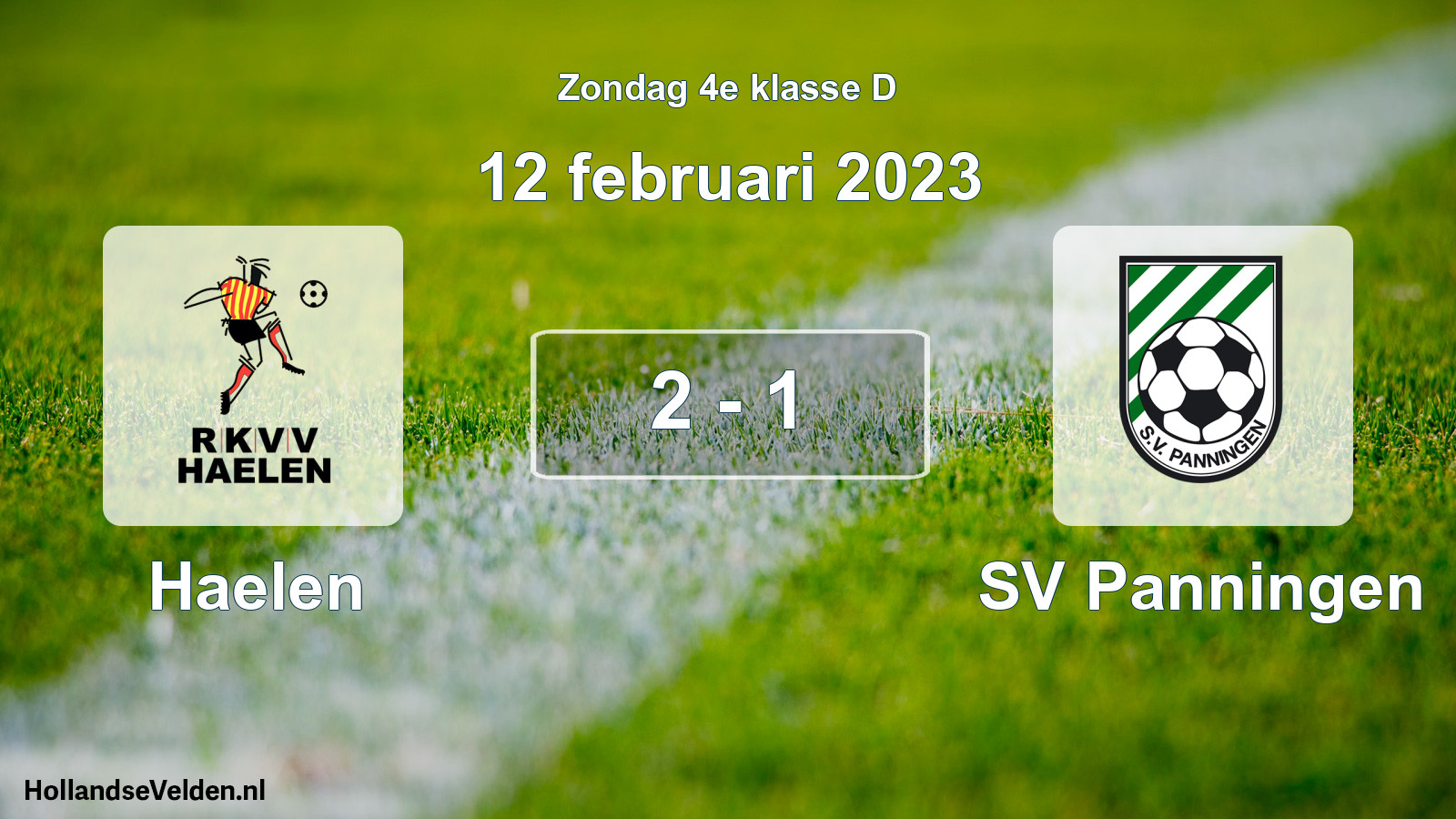 Total number of matches played: Haelen - SV Panningen 2 - 1 (12 February 2023)