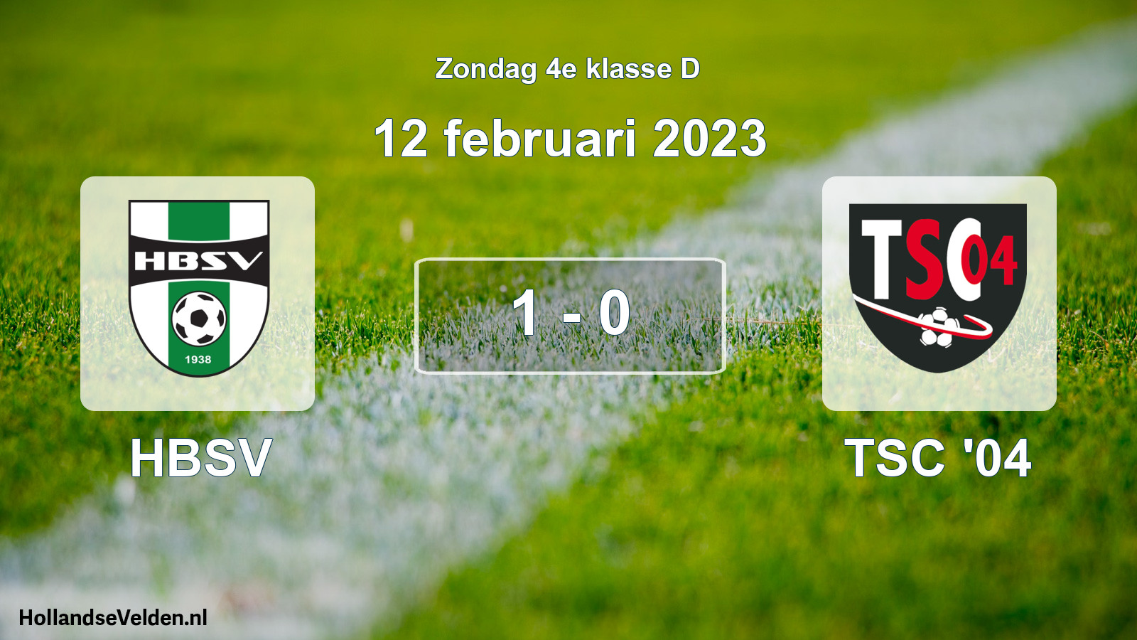 Total number of matches played: HBSV - TSC '04 1 - 0 (12 February 2023)