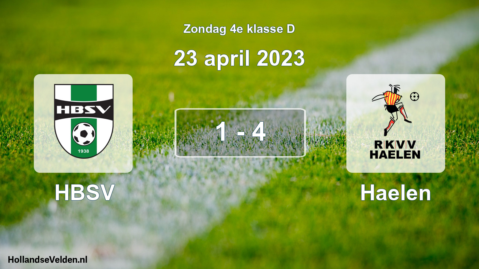 Total number of matches played: HBSV - Haelen 1 - 4 (23 April 2023)
