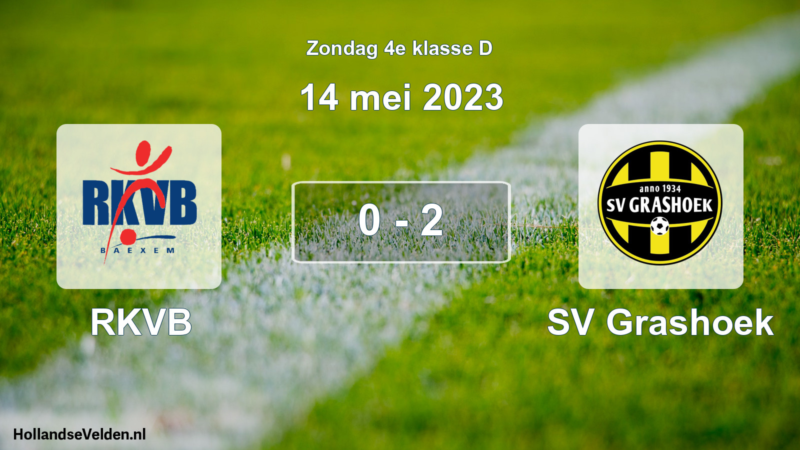 Total number of matches played: RKVB - SV Grashoek 0 - 2 (14 May 2023)