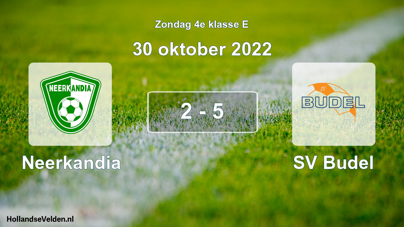 Total number of matches played: Neerkandia - SV Budel 2 - 5 (30 October 2022)