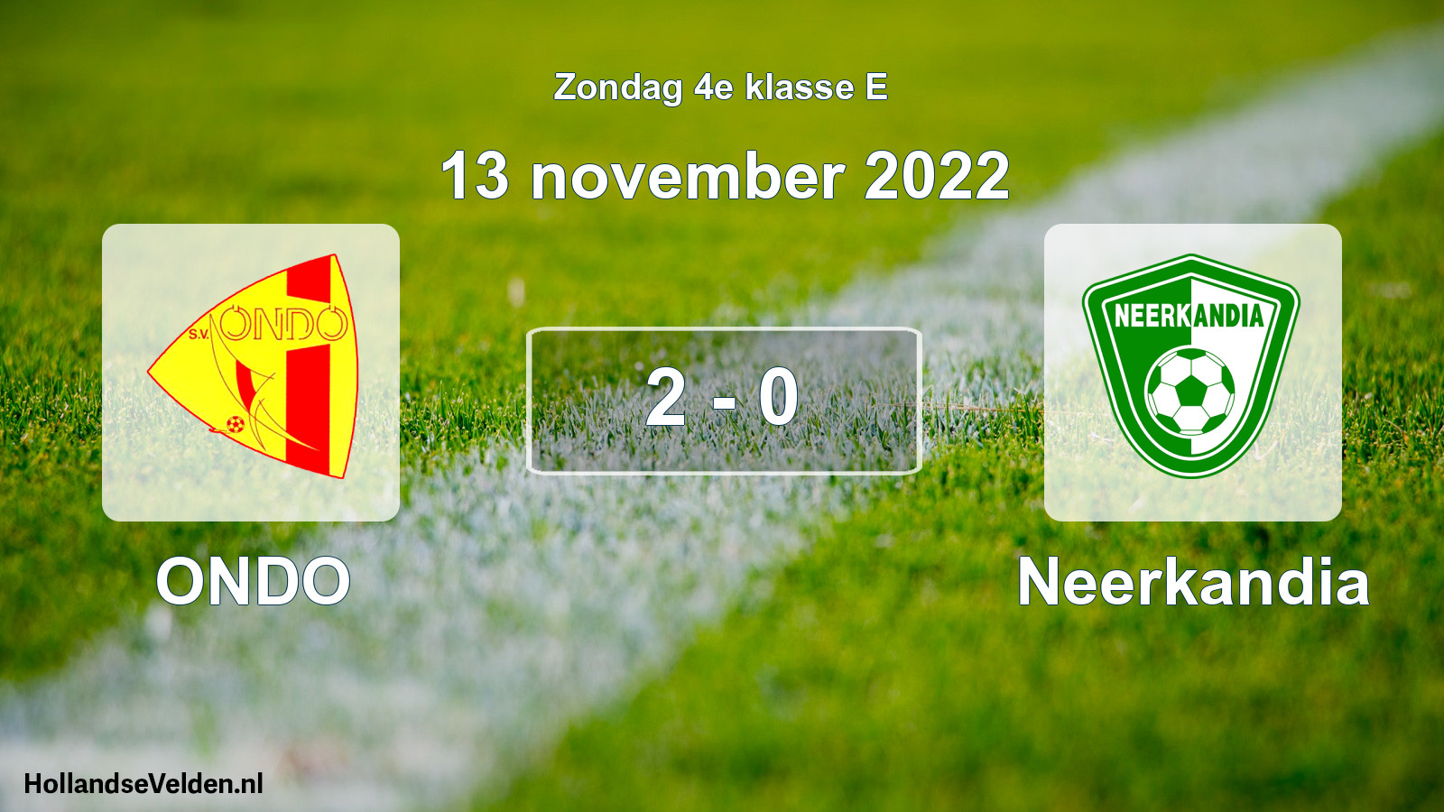 Total number of matches played: ONDO - Neerkandia 2 - 0 (13 November 2022)