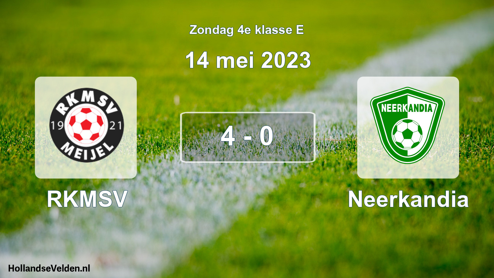Total number of matches played: RKMSV - Neerkandia 4 - 0 (14 May 2023)