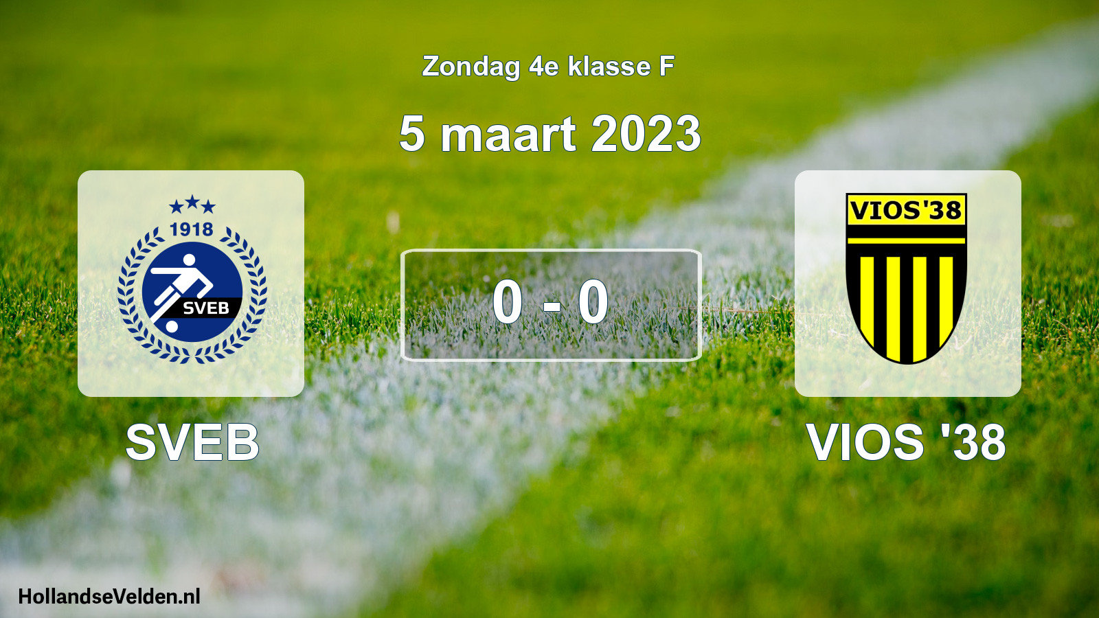 Total number of matches played: SVEB - VIOS '38 0 - 0 (5 March 2023)
