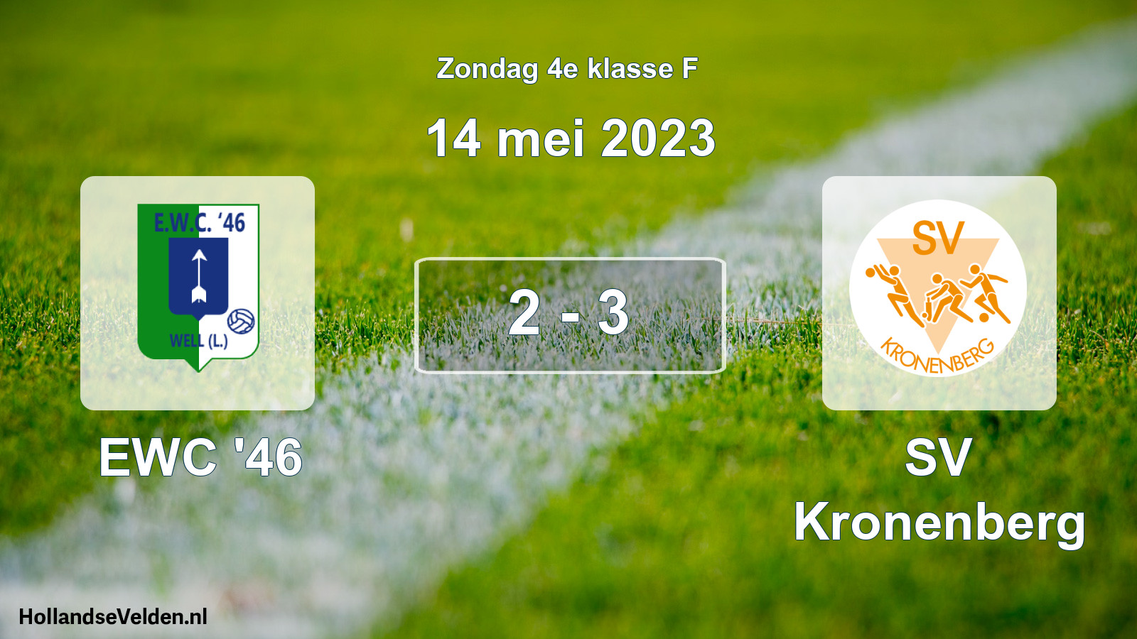 Total number of matches played: EWC '46 - SV Kronenberg 2 - 3 (14 May 2023)