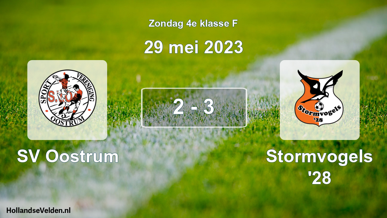 Total number of matches played: SV Oostrum - Stormvogels '28 2 - 3 (29 May 2023)