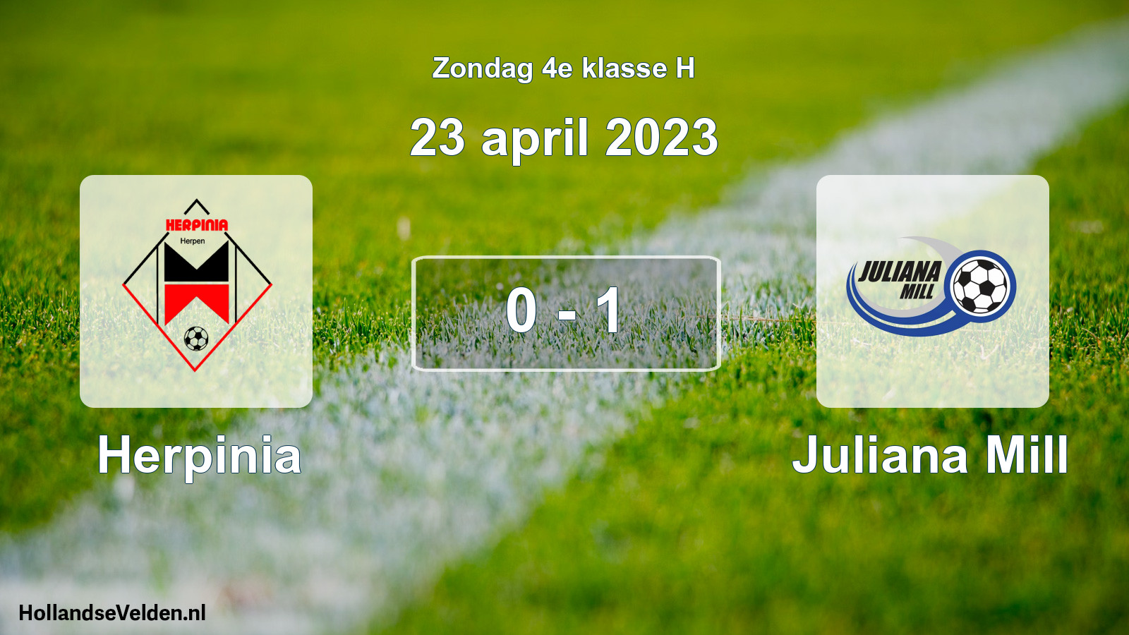 Total number of matches played: Herpinia - Juliana Mill 0 - 1 (23 April 2023)