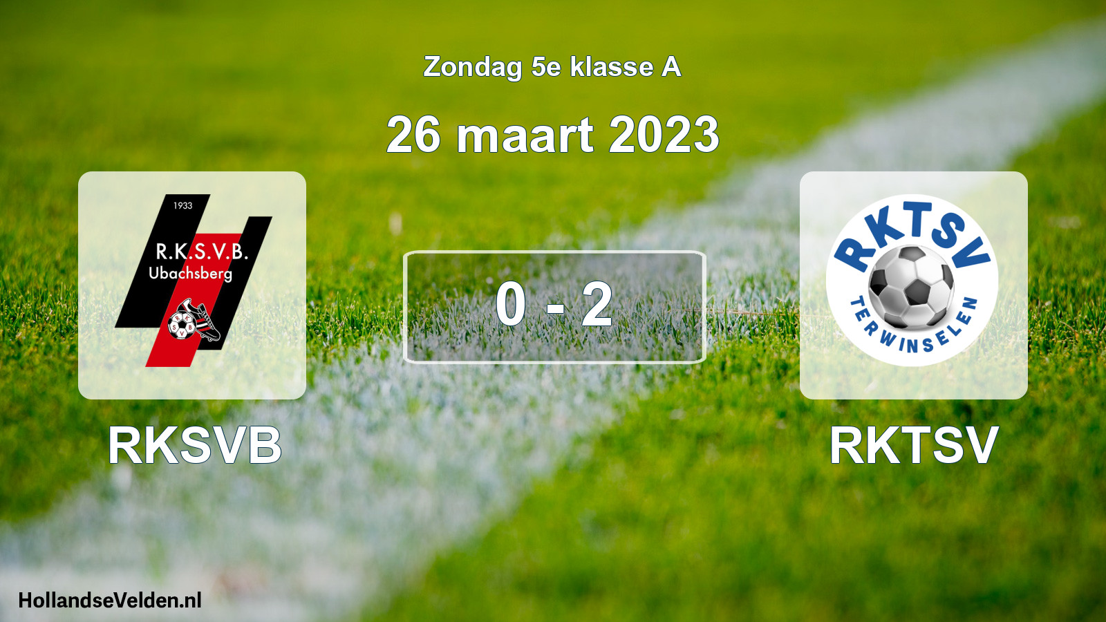 Total number of matches played: RKSVB - RKTSV 0 - 2 (26 March 2023)