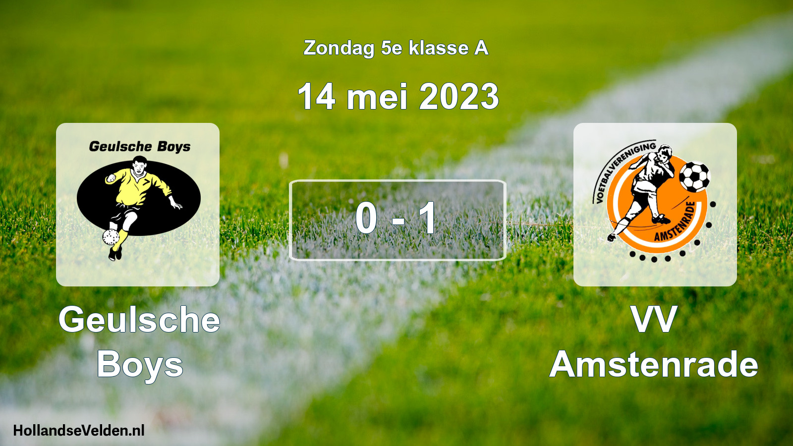 Total number of matches played: Geulsche Boys - VV Amstenrade 0 - 1 (14 May 2023)