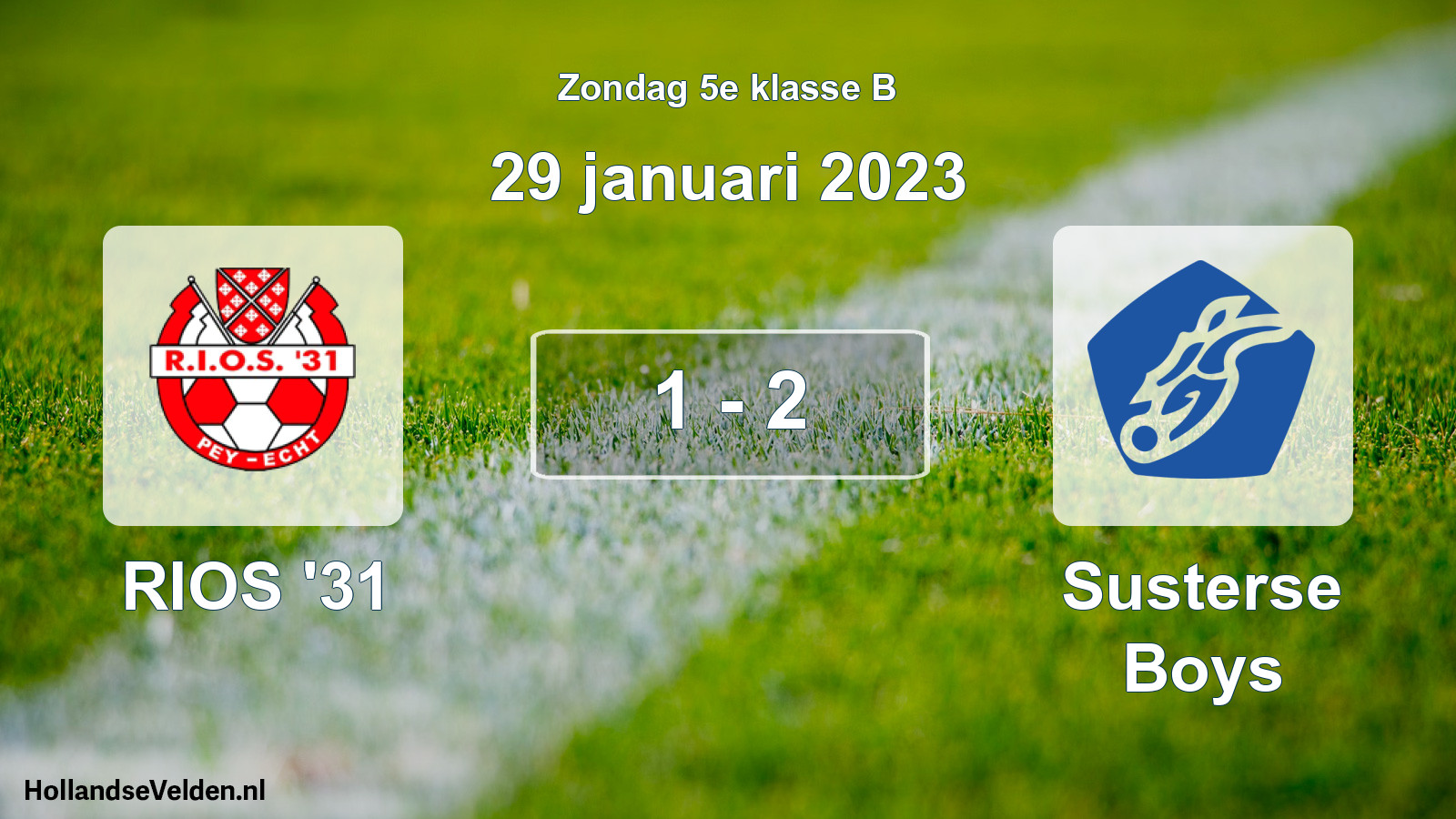 Total number of matches played: RIOS '31 - Susterse Boys 1 - 2 (29 January 2023)