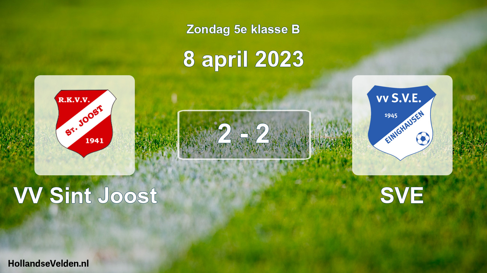 Total number of matches played: VV Sint Joost - SVE 2 - 2 (8 April 2023)