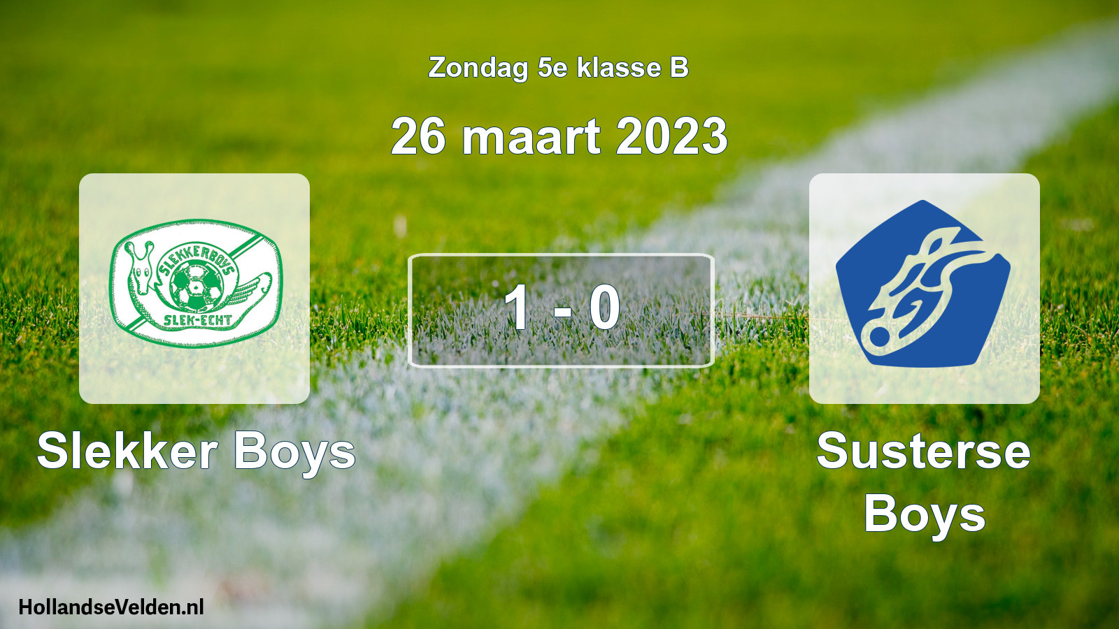 Total number of matches played: Slekker Boys - Susterse Boys 1 - 0 (26 March 2023)