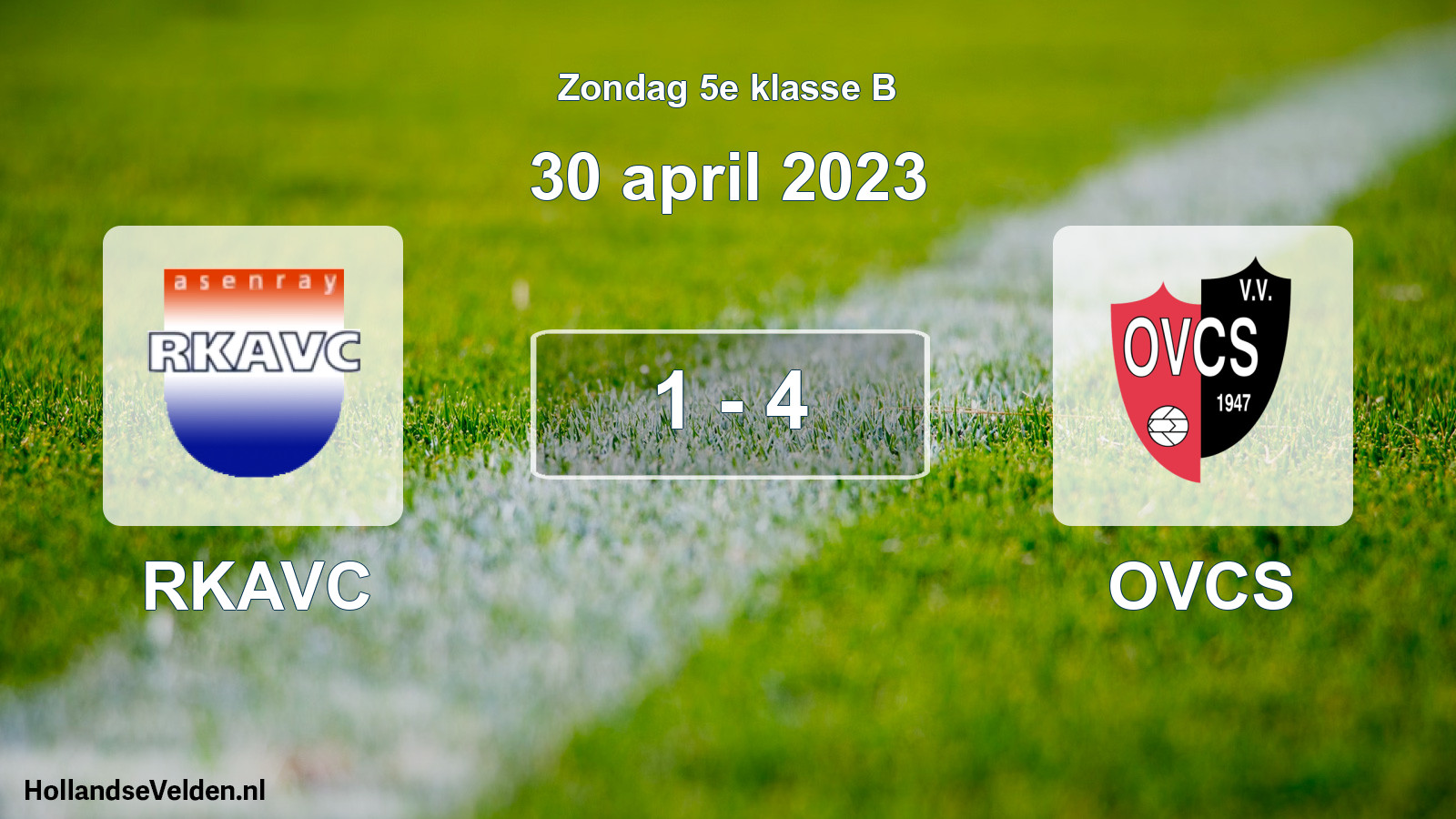 Total number of matches played: RKAVC - OVCS 1 - 4 (30 April 2023)