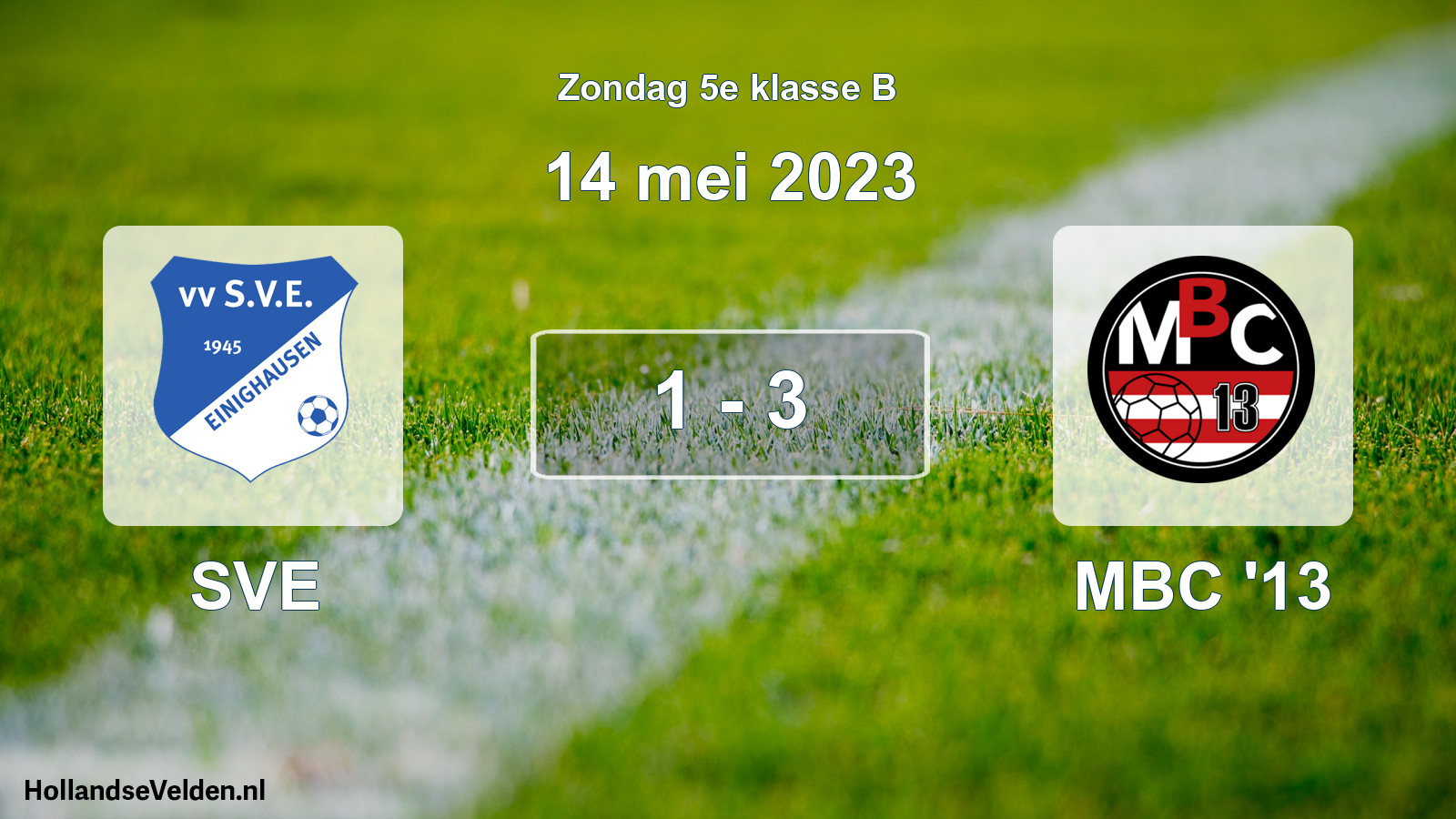 Total number of matches played: SVE - MBC '13 1 - 3 (14 May 2023)