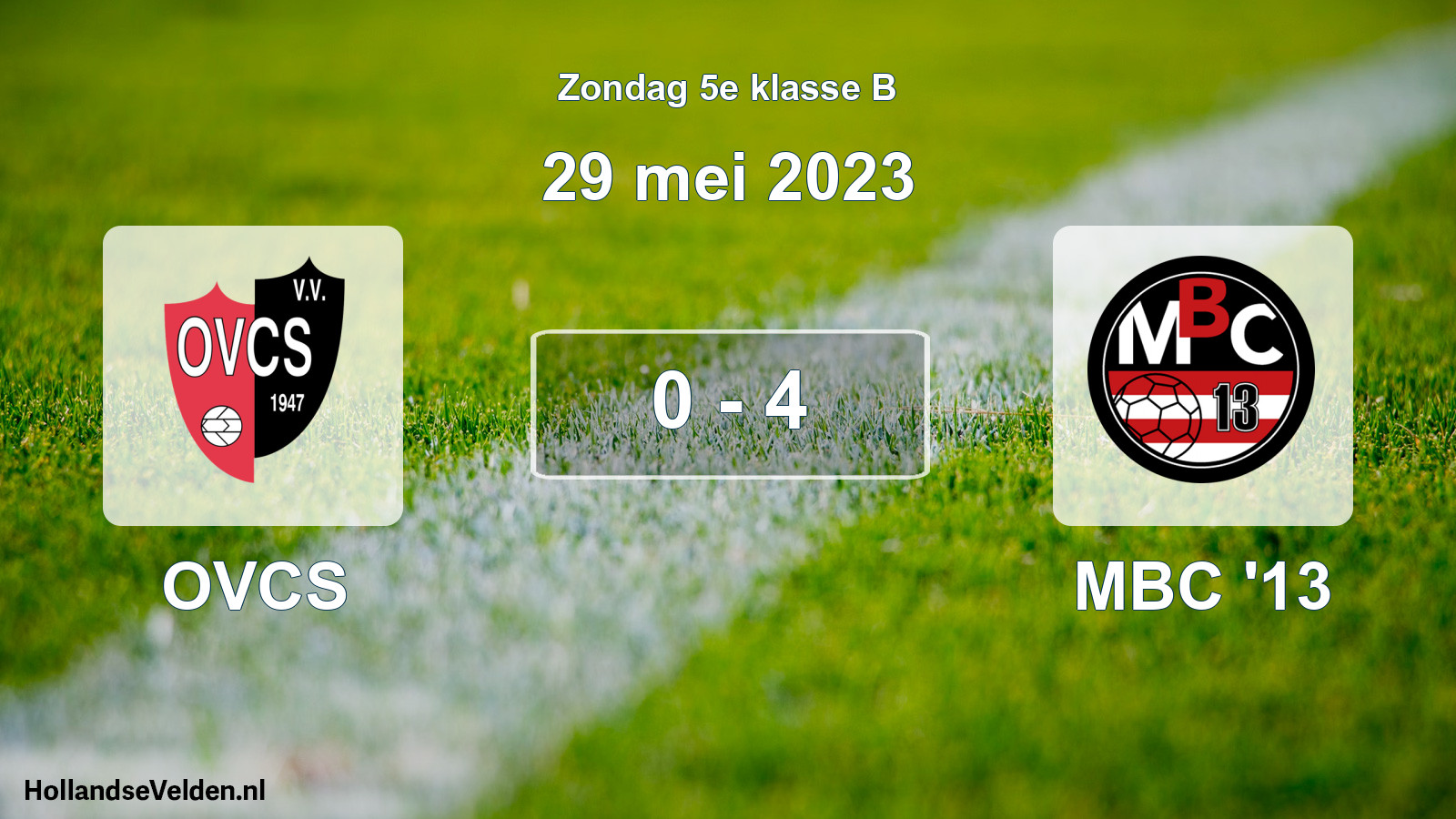 Total number of matches played: OVCS - MBC '13 0 - 4 (29 May 2023)