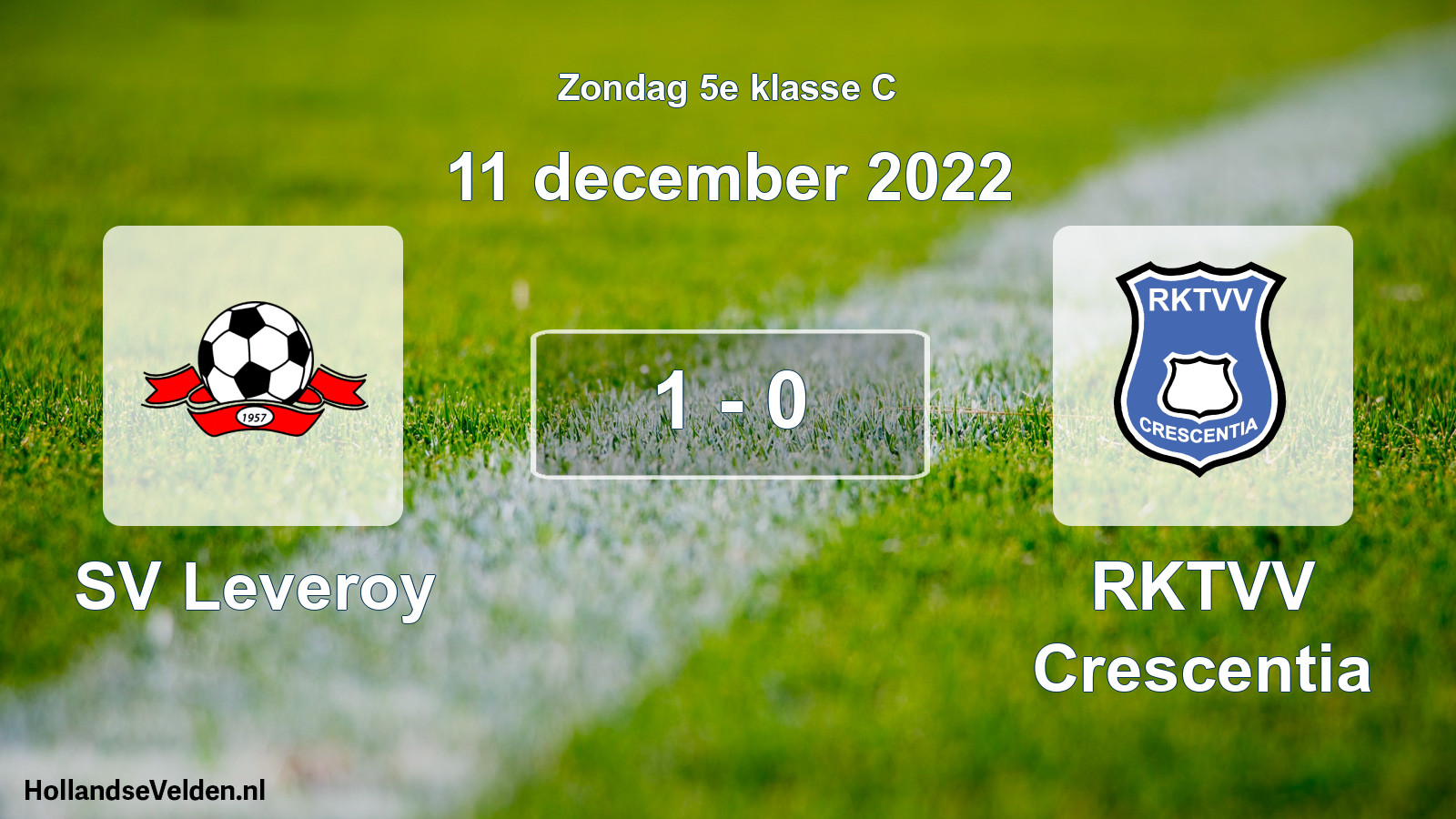 Total number of matches played: SV Leveroy - RKTVV Crescentia 1 - 0 (11 December 2022)