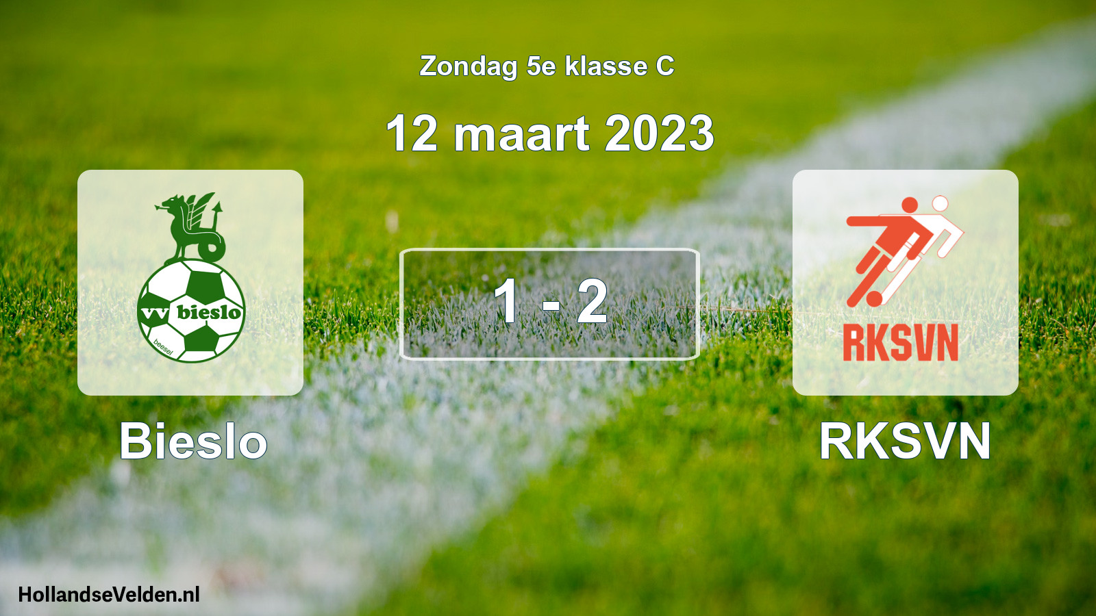 Total number of matches played: Bieslo - RKSVN 1 - 2 (12 March 2023)