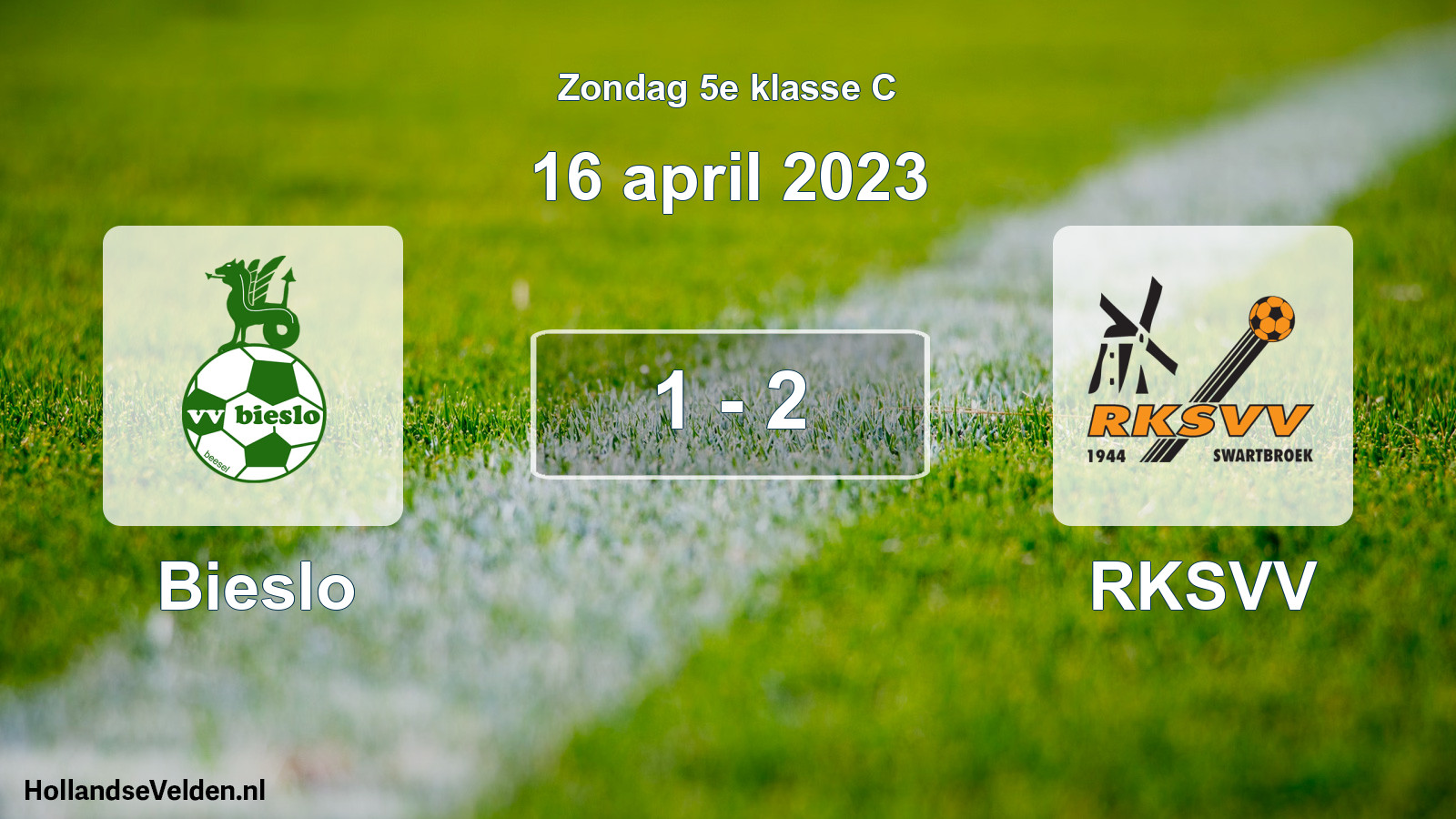 Total number of matches played: Bieslo - RKSVV 1 - 2 (16 April 2023)