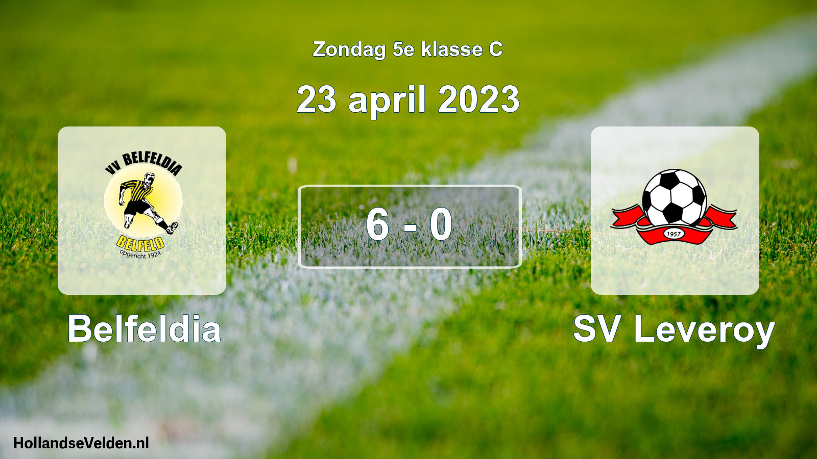Total number of matches played: Belfeldia - SV Leveroy 6 - 0 (23 April 2023)