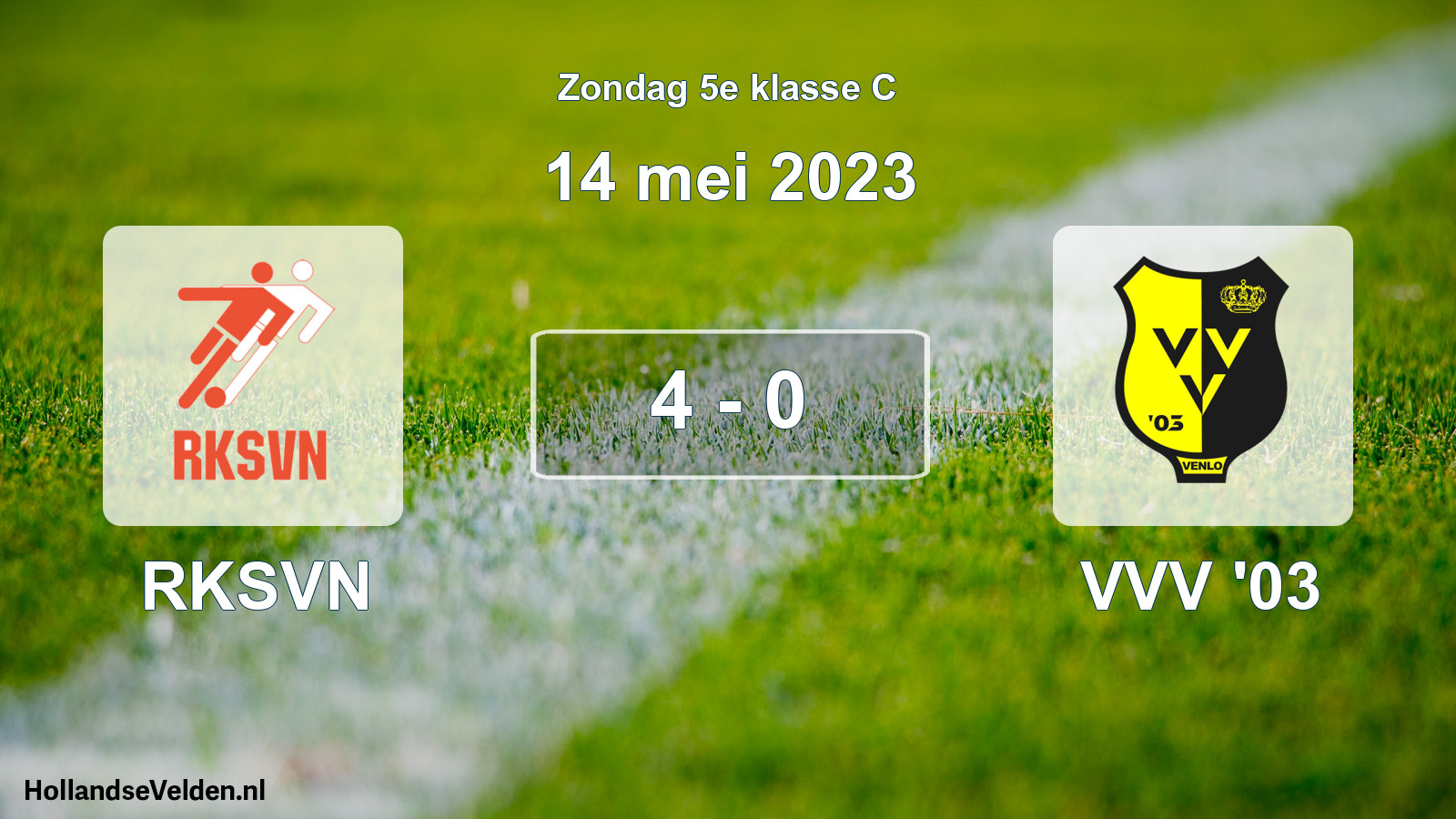 Total number of matches played: RKSVN - VVV '03 4 - 0 (14 May 2023)