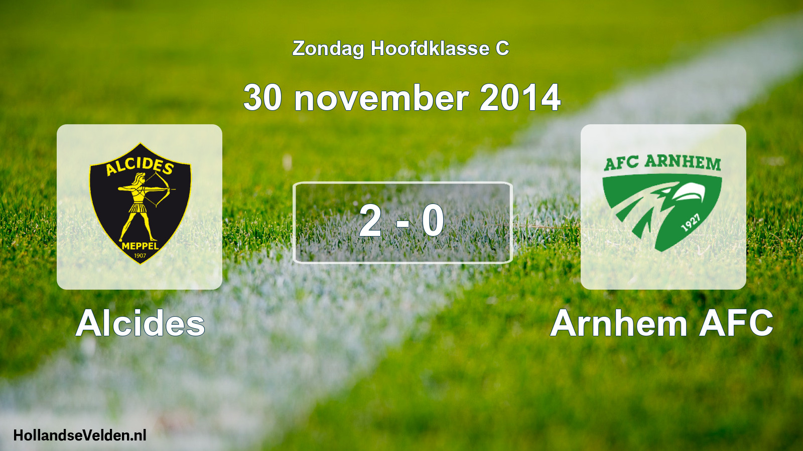 Total number of matches played: Alcides - Arnhem AFC 2 - 0 (30 November 2014)