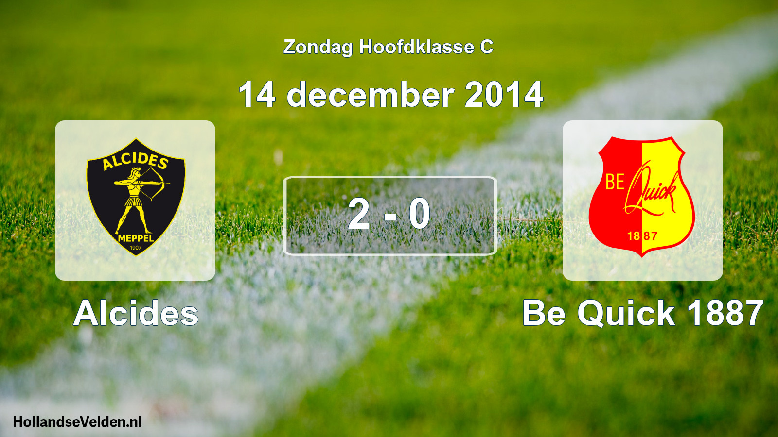 Total number of matches played: Alcides - Be Quick 1887 2 - 0 (14 December 2014)