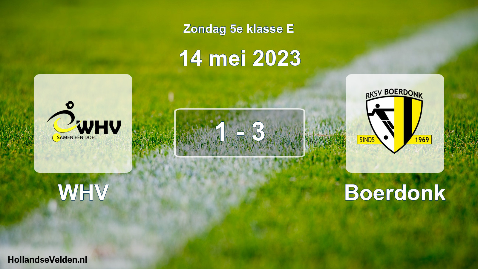 Total number of matches played: WHV - Boerdonk 1 - 3 (14 May 2023)