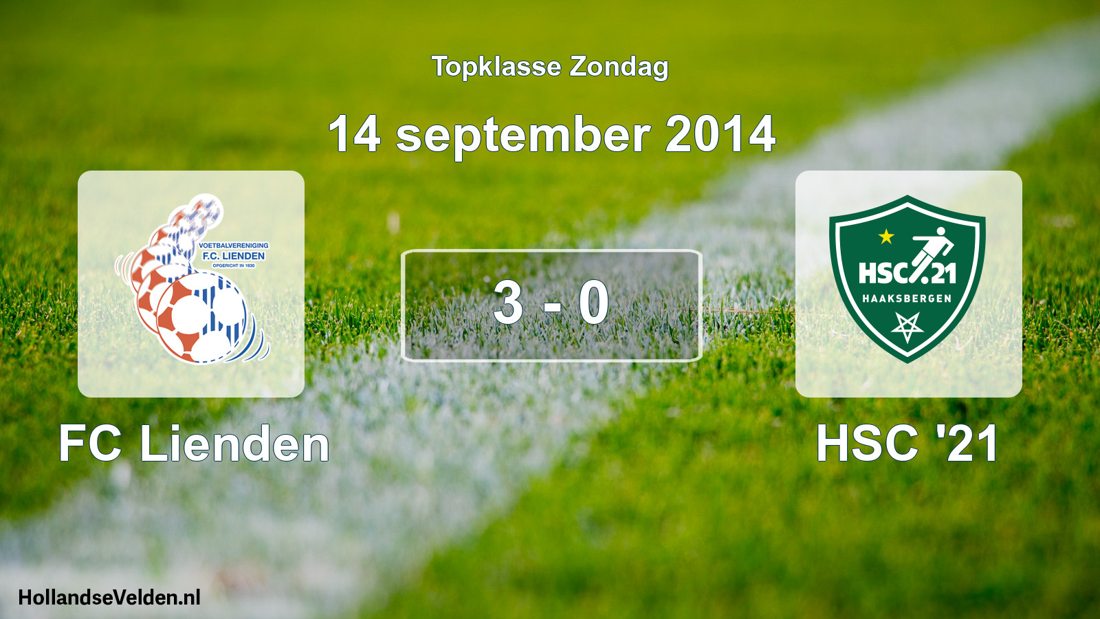 Total number of matches played: FC Lienden - HSC '21 3 - 0 (14 September 2014)