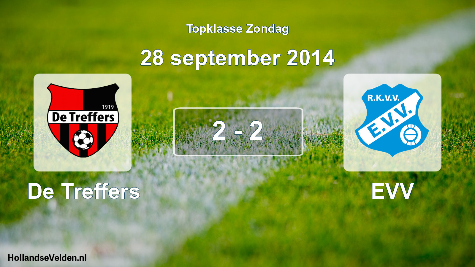 Total number of matches played: De Treffers - EVV 2 - 2 (28 September 2014)